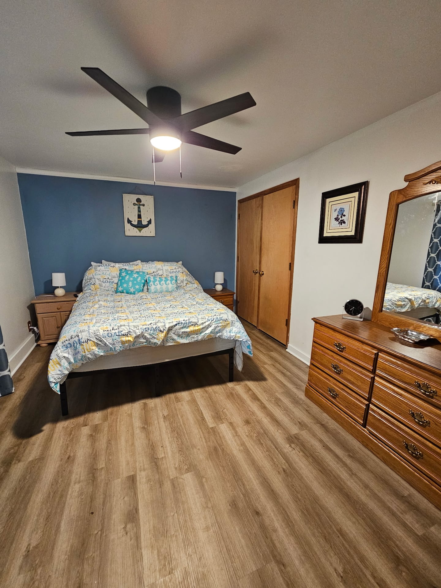 Bedroom 1 with a queen bed
