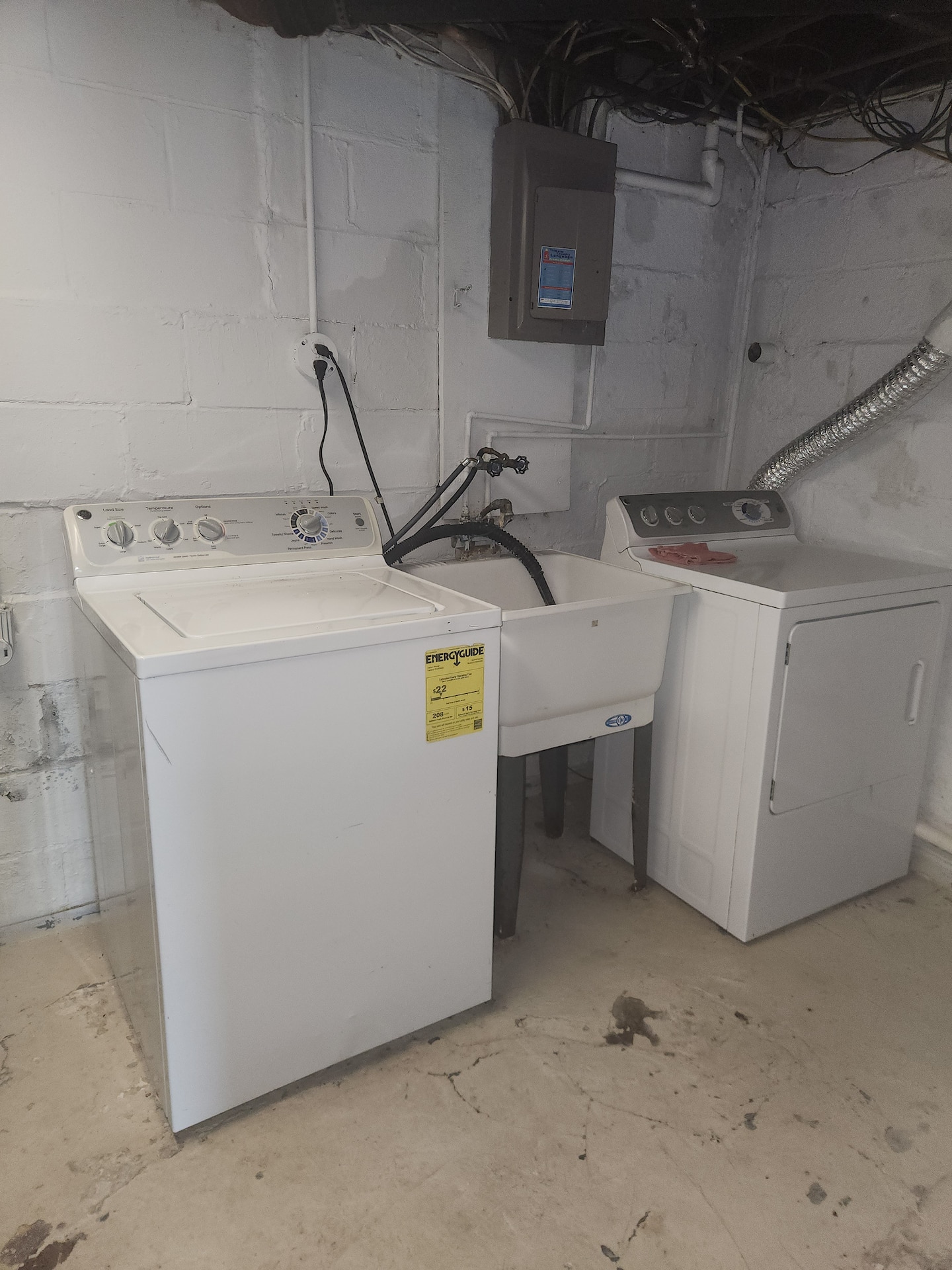 Guest laundry with washer and dryer